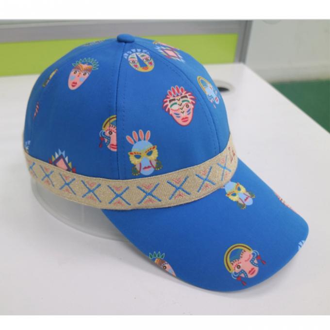 تايلاند نمط يتوهم قبعات البيسبول المطبوعة 6 لوحة اليد المصنوعة من مشبك معدني