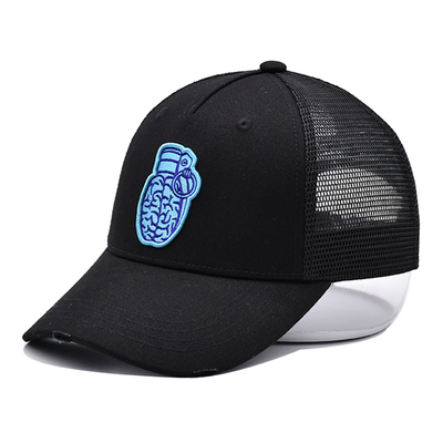قبعة مصنع قبعات شبكة مطرزة قبعة شاحنة مخصصة بكمية كبيرة 5 ألواح قبعة شاحنة مع شعار