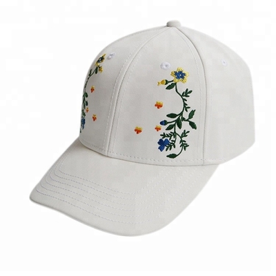 السيدات الصيف لطيف قبعات البيسبول مطرز زهرة منقوشة 56 ~ 60 سم الحجم