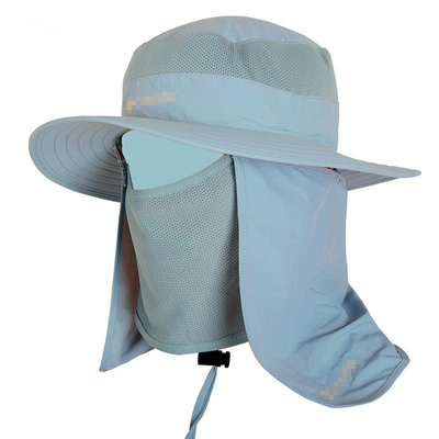 تخصيص قبعة حماية الشمس مع سلسلة / رجل قبعة الشمس مع حامي الرقبة
