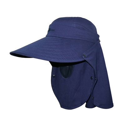 الأزرق الداكن حماية الأشعة فوق البنفسجية في الهواء الطلق قبعة Boonie للمشي عادي النوع