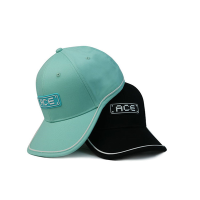 تصميم قبعة البيسبول الخاصة بك 6 لوحة مخصص 3D المطاط التصحيح قبعة بيسبول القطن للنساء