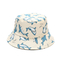 قبعة دلو صياد بنمط الحيوان 100٪ قطن حك صيفي للسفر للشاطئ