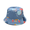 قبعة دلو صياد بنمط الحيوان 100٪ قطن حك صيفي للسفر للشاطئ