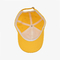 قبعات رياضية مطرزة في الهواء الطلق مصنوعة من قماش قطني أصفر فاتح للجنسين