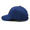 أزرق 54 سم 6 قبعات بيسبول قطن للجنسين قابل للتعديل شعار مخصص