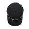 قبعة Snapback سوداء مسطحة عالية المتانة بشعار مطرز