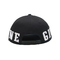 قبعة Snapback سوداء مسطحة عالية المتانة بشعار مطرز