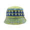 عريض الحافة النساء ذات الجانب الواحد صياد دلو قبعة مضادة للماء شعار طباعة رقمية مخصص