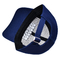 قبعة بيسبول معطلة باليد مع شعار طريز مسطح يطابق لون القماش