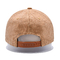قبعة بيسبول خشبية منحنية ذات ست لوحات مع حزام قابل للتعديل