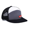 7 لوحة مسطحة بيل مطاطية بقع شعار بوليستر شبكة Snapback قبعة مختلطة الألوان المنظمة