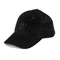 قبعات البيسبول جاهزة للجنسين ، قبعة بيسبول سوداء مخملية سريعة الجفاف