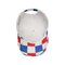 اللون الأبيض التسامي N بريم القطن حك البيسبول قبعة تخصيص اللون / الحجم
