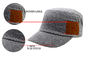 تخصيص الجلود التصحيح LOGO القبعات كاديت قابل للتعديل ، قبعة مسطحة أعلى ضابط الجيش تصميم رائع