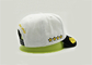 الرياضة البيضاء 6 لوحة قبعات البيسبول التطريز ، قبعات البيسبول مخصص الحجم للجنسين