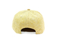الأصفر شقة بريم Snapback القبعات الألياف النباتية الجافة وتنفس مناسبة لفصل الصيف