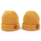 الجلود التصحيح متماسكة قبعة صغيرة القبعات تصميم مخصص قبعة قبعة دافئة قبعة صغيرة صفراء القبعات