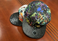 مشبك من البلاستيك شقة حافة القبعات Snapback الملونة التسامي الرقمية مطبوعة التصحيح الجلد