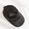 قبعات بيسبول مطبوعة رقمية من القطن الأسود مقاس 50 سم 6 ألواح