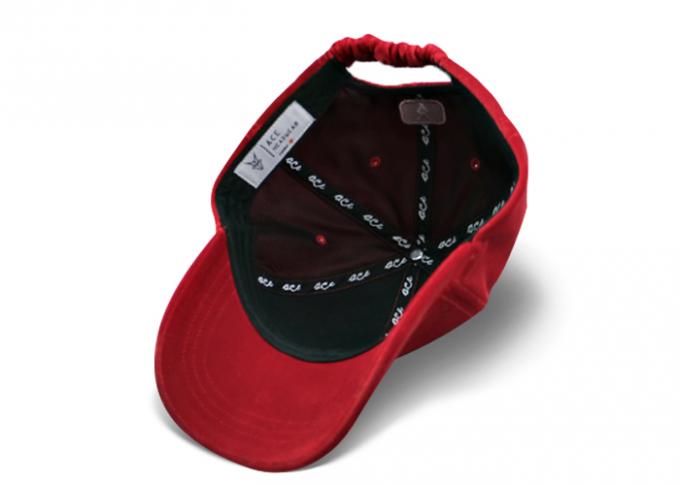 أرجواني أحمر أبي قبعة ظلة منحنية pleuche التطريز شعار