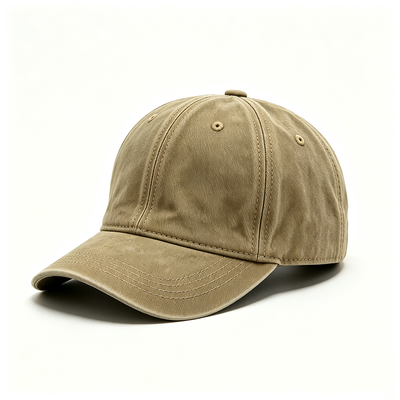 Sports Dad Hat with 100% Cotton Inner Tape Adjustable Metal Clasp Buckle and 6 Panel Design