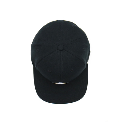 100٪ قطن مسطح قناع Snapback القبعات المطاطية التصحيح الأسود المصمم كاب