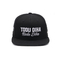 عالية الجودة فارغة أسود Custom3D التطريز خطابات 6 لوحة شقة بيل قبعات Snapback القبعات