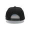 عالية الجودة فارغة أسود Custom3D التطريز خطابات 6 لوحة شقة بيل قبعات Snapback القبعات