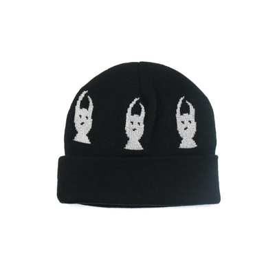 OEM BSCI نمط طلاء قبعات الحلاقة Unisex Knit Beanie
