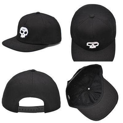 الزر المسطح خمس ألواح غطاء Snapback 6 عيون للتهوية 6 عيون