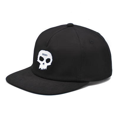 الزر المسطح خمس ألواح غطاء Snapback 6 عيون للتهوية 6 عيون