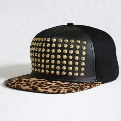 التاج السفلي 5 لوحة Snapback قبعة نايلون نسيج مع حزمة 2 عيون