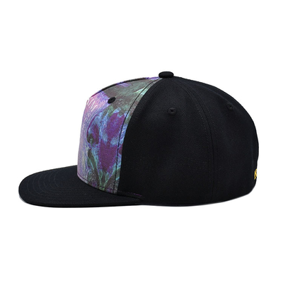 بيع بالجملة الأزياء ذات الحواف المسطحة والتحويلات الطباعة الطباعة 5 لوحات قبعات و قبعات snapback مخصصة
