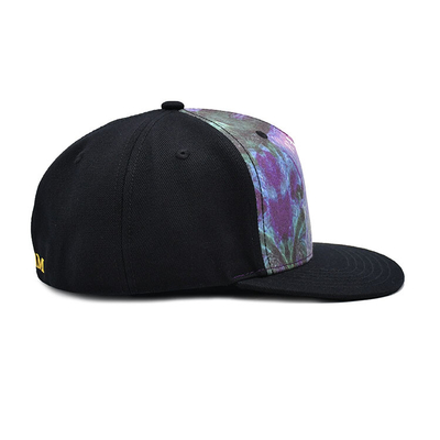 بيع بالجملة الأزياء ذات الحواف المسطحة والتحويلات الطباعة الطباعة 5 لوحات قبعات و قبعات snapback مخصصة