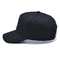 شعار 5 لوحات لعبة البيسبول المخصصة قبعة القطن Twill الرياضية قبعة أبي الأسود 3D التطريز