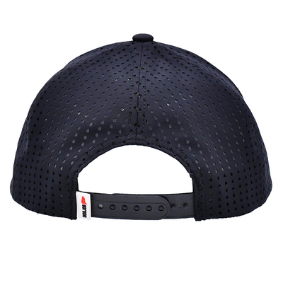 أسود 6 لوحة شاحنة قبعة Snapback البناء المنظم شعار الرصاصة المخصصة الشريط الخلفي 4 لوحة ثقوب الليزر