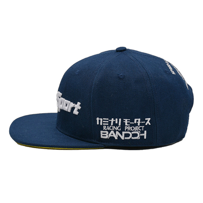 القبعات القطنية المسطحة بيل غوراس ثلاثية الأبعاد المطرزة Snapback للرجال