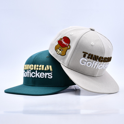 شعار طلاء ثلاثي الأبعاد الجودة الأنيقة 6 ألواح قبعة Snapback