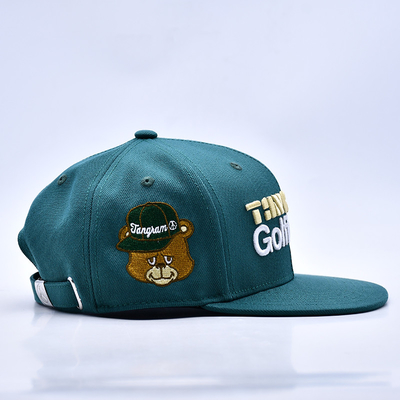 شعار طلاء ثلاثي الأبعاد الجودة الأنيقة 6 ألواح قبعة Snapback