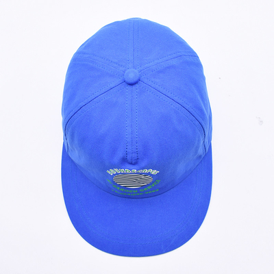قُبعات ذات جودة عالية طباعة مخصصة من نوع snapback الأزرق غير منظم 5 ألواح ذات حافة مسطحة خارجية قبعات هيب هوب ناعمة للرجال