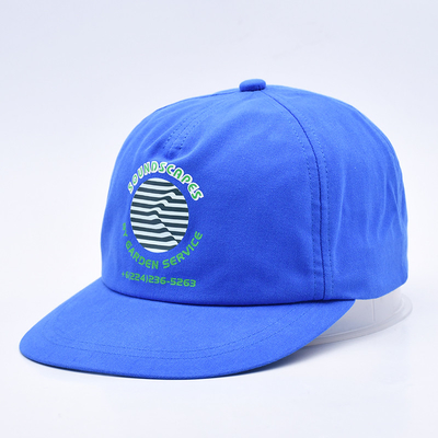 قُبعات ذات جودة عالية طباعة مخصصة من نوع snapback الأزرق غير منظم 5 ألواح ذات حافة مسطحة خارجية قبعات هيب هوب ناعمة للرجال