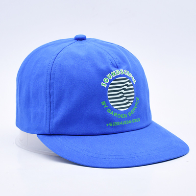 قُبعات ذات جودة عالية طباعة مخصصة من نوع snapback الأزرق غير منظم 5 ألواح ذات حافة مسطحة خارجية قبعات هيب هوب ناعمة للرجال