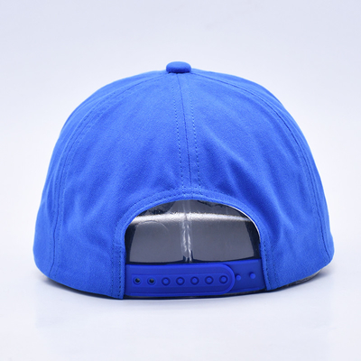 قُبعات ذات جودة عالية طباعة مخصصة من نوع snapback الأزرق غير منظم 5 ألواح ذات حافة مسطحة خارجية قبعات هيب هوب ناعمة للرجال