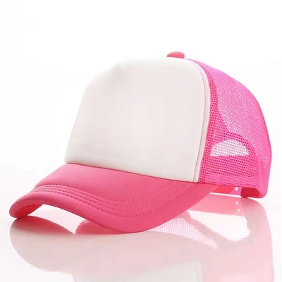 قبعة شاحنة من الرغوة المخصصة مع التاج من الطراز Unisex 5 Panel Mesh Hat