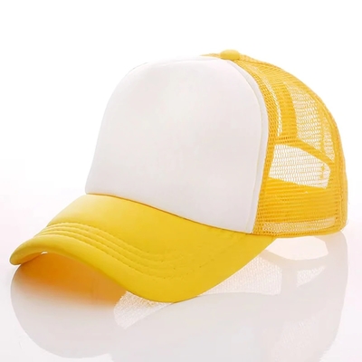 قبعة شاحنة من الرغوة المخصصة مع التاج من الطراز Unisex 5 Panel Mesh Hat