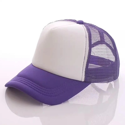 قبعة شاحنة من الرغوة المخصصة مع التاج من الطراز Unisex 5 Panel Mesh Hat