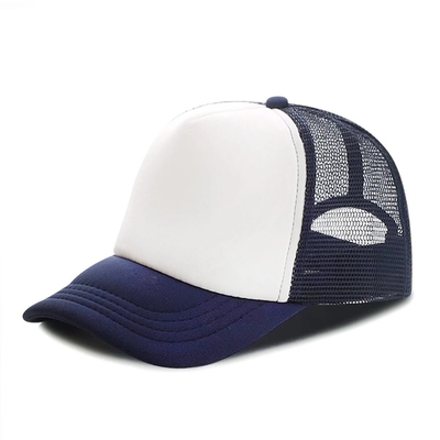قبعة شاحنة من الرغوة المخصصة مع التاج من الطراز Unisex 5 Panel Mesh Hat