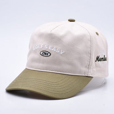 BSCI Wholesale 5 Panel Soft-Top Cap قبعة أبي الرياضية العتيقة شعار طريز مخصص قبعة بيسبول للبالغين