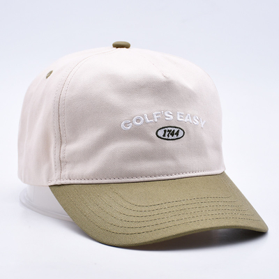 BSCI Wholesale 5 Panel Soft-Top Cap قبعة أبي الرياضية العتيقة شعار طريز مخصص قبعة بيسبول للبالغين